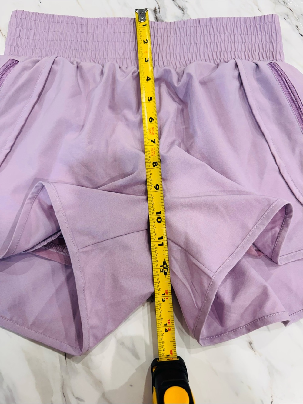 Rosvigor Womens Athletic High Waisted Shorts Running Workout Gym XS Purple - Picture 6 of 11